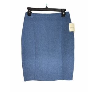 Kerri N Kelsey Vintage 90's Dusky Blue Knit Sweater Pencil Skirt Size Medium